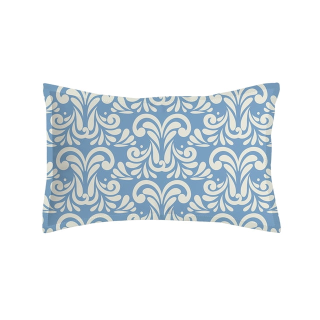 Ohufall Blue Digital Print Pillow Covers Hotel Quality Polyester Case Simple Style For Home Student Holiday Everyday Bedding Home Goods