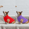 thumbnail image 5 of Chaleco de vellón elástico para perros Suéter para perros Suéter cálido para perros Chaqueta de vellón para perros con anilla para correa Chaqueta para cachorros Cálida y suave, 5 of 5