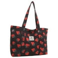 thumbnail image 2 of SUNHUFA Cute Cherry Strawberry Print Shoulder Bag Large Capacity Shopping Bag for Women, 2 of 10