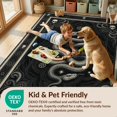 thumbnail image 4 of Design&I 8'x10' Washable Area Rug Extra Large Skid-Resistant Low Profile Round Tarot Moody Skull Pentagram Symbols Goth Witchy Snake Gothic Refined for Living Room, Family, 4 of 7