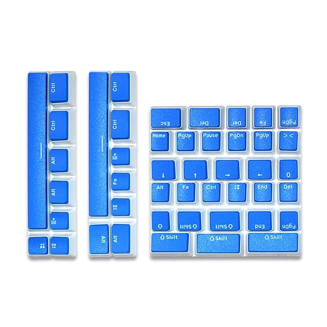 EIMELI Boc 46 Keys Key Caps FOS Step Ergonomic Wear Resistant Clear Font Comfortable Typing PBT Two-color Injection Computer Mecha