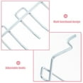 thumbnail image 3 of DEEPCRAFF 2Pcs Metal Pegboard Tool Hooks Plated Silver Adjustable Wall Mounted Organizer for Garage Tools, 3 of 7
