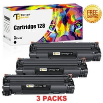 128 Black Toner Cartridges Compatible for Canon 128 CRG128 CRG 128 FaxPhone L100 ImageCLASS D530 D550 MF4450 MF4550 MF4570dw MF4770n FaxPhone L190 L100 Printer Ink Black 3-Pack