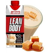 Labrada Lean Body Protein Shake, Salted Caramel, 40g Protein, 17 Fl Oz, 12 Ct