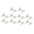 thumbnail image 1 of Unique Bargains 10 Pairs Silver Tone Metal Battery Spring Plate Set for AA AAA Batteries, 1 of 1