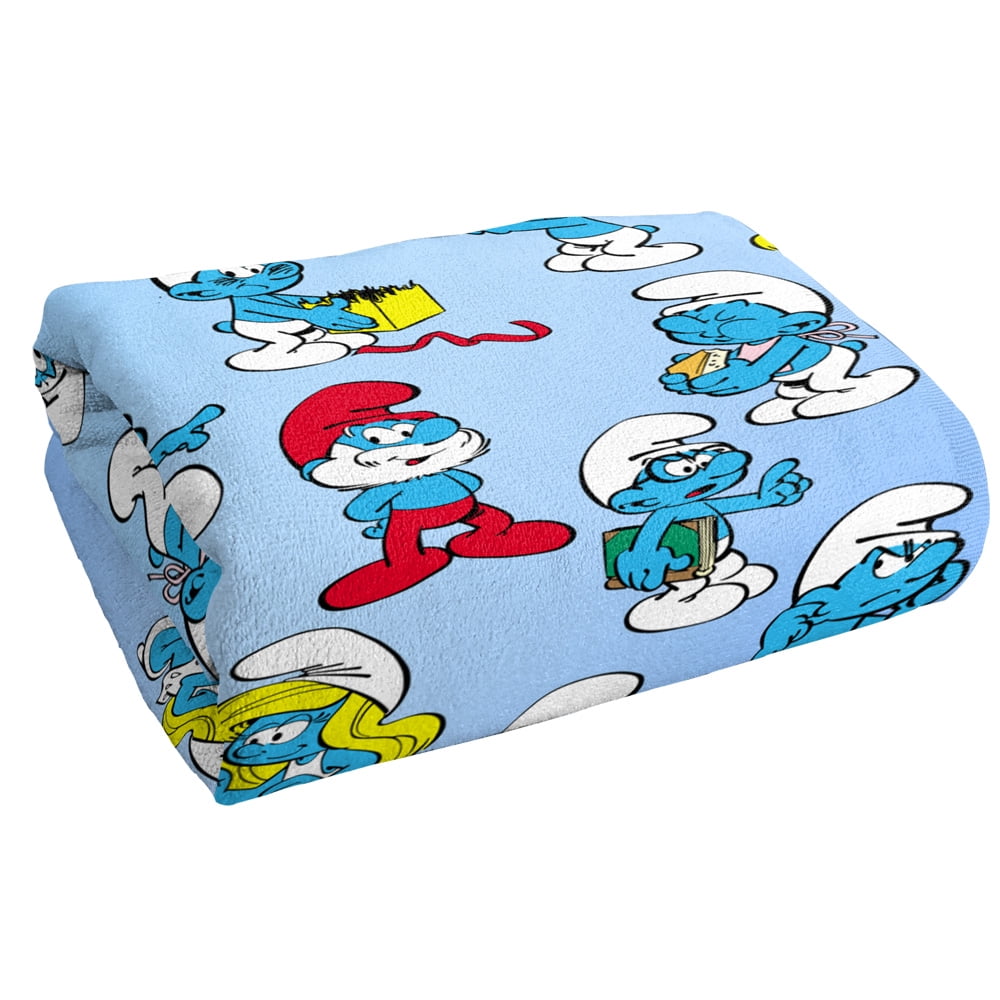 The Smurfs Beach Towel, 30'x60' Smurfs All Over Beach Towel
