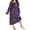 Dark blue, variant on yunLCZ Nightgowns for Women Women's Large Loose Long Sleeve Butterfly Print Drop Shoulder Long Sleeping Dress Nightdress for women