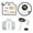 Repair Kit + Float + Accel Pump + Air Cut, variant on CarbForge Motorcycle Carburetor Rebuild Kit for Honda VTX1300S 2003-2007 1300cc
