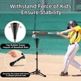 thumbnail image 4 of Camiseta de béisbol Wiseek para niños de 60 a 101 cm con bolsa de transporte y clavos, 4 of 9