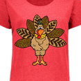 thumbnail image 4 of Inktastic Thanksgiving Turkey Women's Plus Size T-Shirt, 4 of 5