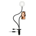 thumbnail image 1 of CJ Tech Social Media Kit - Dual Gooseneck Selfie Ring Light and Smartphone Holder and Bluetooth Remote Control - Black, 1 of 4