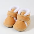 thumbnail image 3 of Ketyyh-chn99 Baby Booties Kids Shoes Baby Boy Girl Soft Fleece Booties Stay On Slippers Socks Shoe Non Skid Toddler First Walkers Khaki,5, 3 of 5