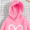 thumbnail image 5 of Abtuhar Fall Hooded Pullover Sweatshirt for Little Girls Solid Long Sleeve Tops for 1-10 Years, 5 of 5