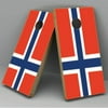 Norway Flag Cornhole Board Vinyl Decal Wrap