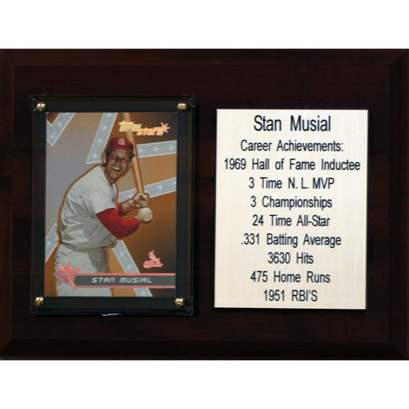 Stan Musial St. Louis Cardinals 6'' x 8'' Plaque