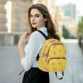 thumbnail image 6 of FORMRS Mini Backpack Purse for Women Travel Daypack Casual Shoulder Bag, Big Pink Stars Pattern, 6 of 7