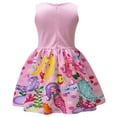 thumbnail image 2 of Rongking Mermaid Dress for Girls Sleeveless Sundress Twirling Princess Midi Dress for 3-8Y, 2 of 7