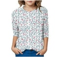 thumbnail image 6 of Bnwani Toddler Shirts Long Sleeve Crew Neck Casual Originality Printed Tops 7-8 Years, 6 of 6