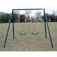 thumbnail image 6 of Two Station Swing Set for Children 2 Seat Porch Swing Outdoor Indoor, 6 of 6