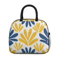 thumbnail image 2 of Obrewu Yellow Blue Pioneer Flower Lunch Bag for Adult, Insulated, Leakproof, Oxford Cloth, 2 of 7