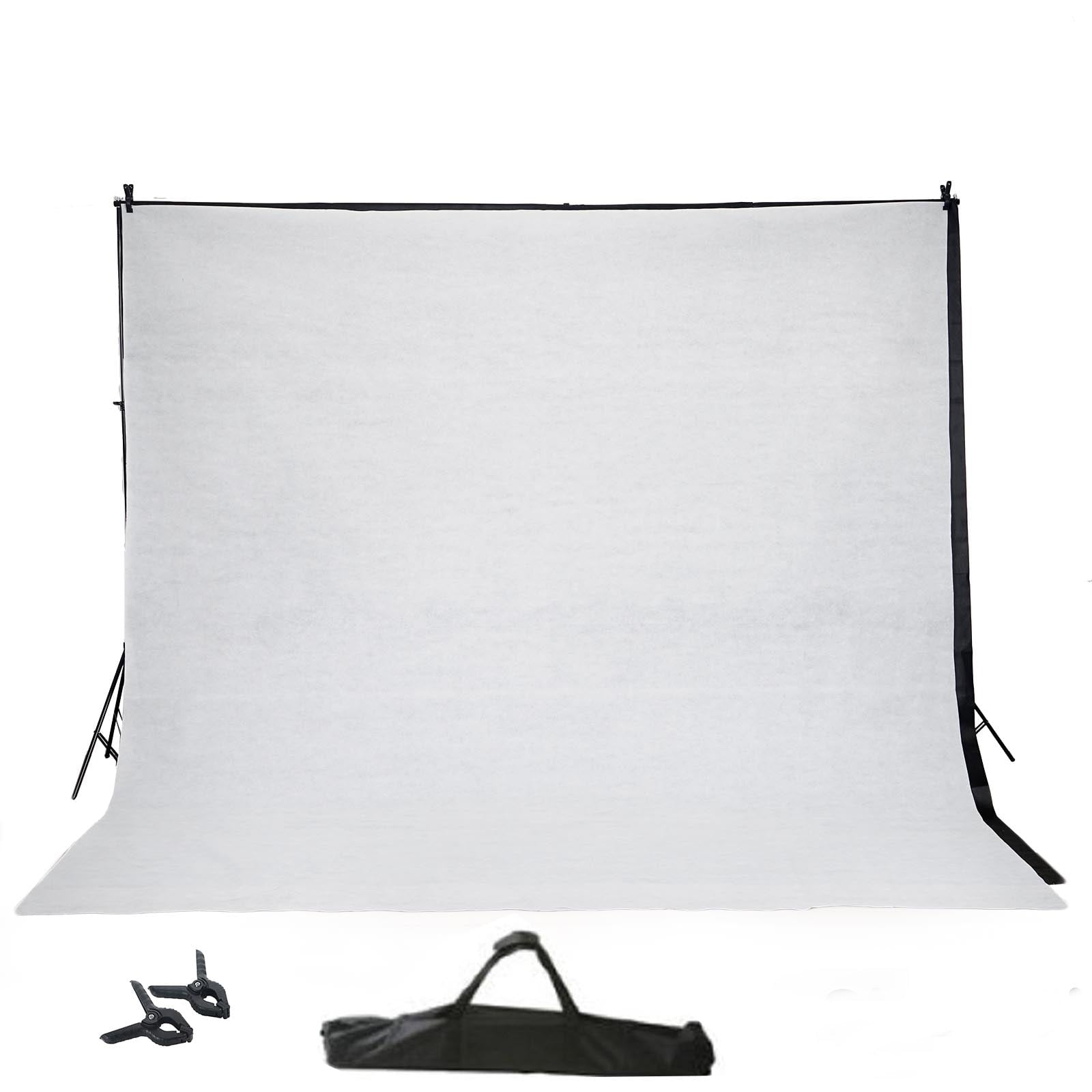 2 FREE Backdrops 8ft x10ft Adjustable Crossbar Kit Photography Backdrop Stand