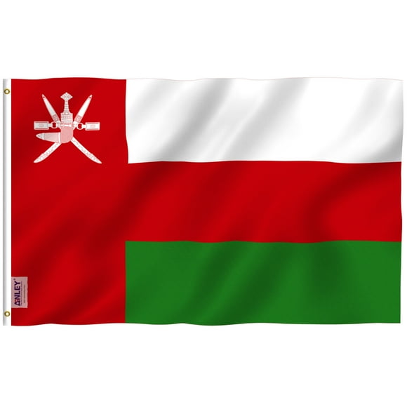 ANLEY Fly Breeze 3x5 Feet Oman Flag - Sultanate of Oman Flags Polyester