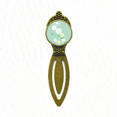 thumbnail image 1 of flower s green  petal bookmark retro office label page marker, 1 of 4