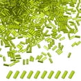 thumbnail image 1 of Uxcell 1800-Pack Cuentas Bugle, Cuentas de Vidrio de Tubo de Bordado de 2x4mm para Manualidades DIY/Pulsera/Collares Verde Claro, 1 of 7