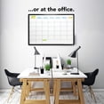 thumbnail image 4 of (2 pack) JILoffice Dry Erase Calendar Whiteboard - Magnetic White Board Calendar Monthly 36 x 24 Inch, Black Aluminum Frame Wall Mounted Board for Office Home and School, 4 of 6