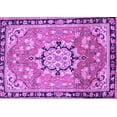 thumbnail image 1 of Ahgly Company Indoor Rectangle Persian Purple Traditional Area Rugs, 5' x 8', 1 of 4