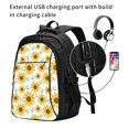 thumbnail image 2 of Yiaed Sunflowers Print Laptop Backpack,Business Travel Durable Laptops Backpack with USB Charging Port,Water Resistant College Computer Bag, 2 of 5