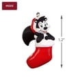 thumbnail image 3 of Hallmark Keepsake Mini Christmas 2019 Year Dated Looney Tunes Pepe Le Pew Kiss-Mas Greetings Miniature Ornament, 1.2",, 3 of 4