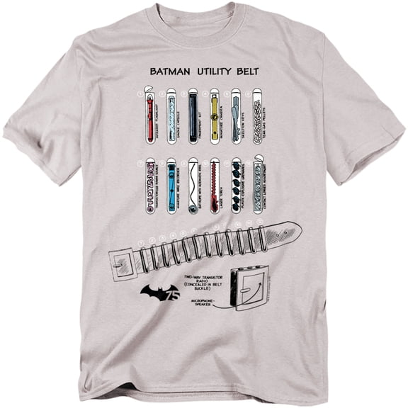 Batman Utility Belt T-Shirt-Men's 3XLarge