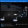 thumbnail image 4 of Double Color Wiring Harness Kit, High Low Beam Wiring Harness Kit 40A 6.56ft  for LED Cubes Work Lights, 4 of 8