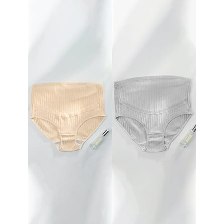 

Glamouca Women s Adjustable Maternity Panties High Waist Cotton Over Bump Underwear