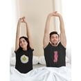 thumbnail image 4 of Bacon and Egg Friends Shirt Funny Valentine His And Hers Matching Couples Shirt Bacon Black Large / Eggs Black X-Large, 4 of 4