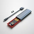 thumbnail image 3 of M2 SSD Case M.2 To USB 3.1 Gen 2 10Gbps NVMe SSD Enclosure for NVMe PCIE M Key/ (B+M) Key SSD Hard Disk, M2 SSD Case AC, 3 of 7