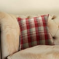 thumbnail image 5 of ABPWLY Christmas Woolen Plaid Pillow, 20x20 Inch Knitting Tartan Pillow Cases Winter Home Decorative Fashion Cushion Covers for Couch Sofa, 5 of 6
