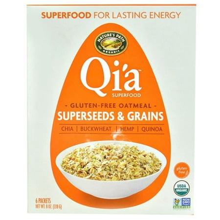 Nature's Path Qi'a Superfood Gluten Free Oatmeal, Superseeds & Grains, 1.33 Oz, 6 (Best Whole Grain Oatmeal)