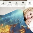 thumbnail image 3 of HENGT Mushroom Forest Blanket Fairytale Fantasy Jungle Draw Art Super Soft Bedding Throw Blanket Flannel Blankets Couch Sofa Warm Lightweight for Boys Girls, 3 of 6