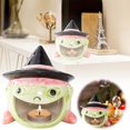 thumbnail image 2 of Ceramic Candle With Pumpkin Ashtray Candlestick Candy Storage Heat Scented Candle Ornaments For Desktop Decor, 2 of 7