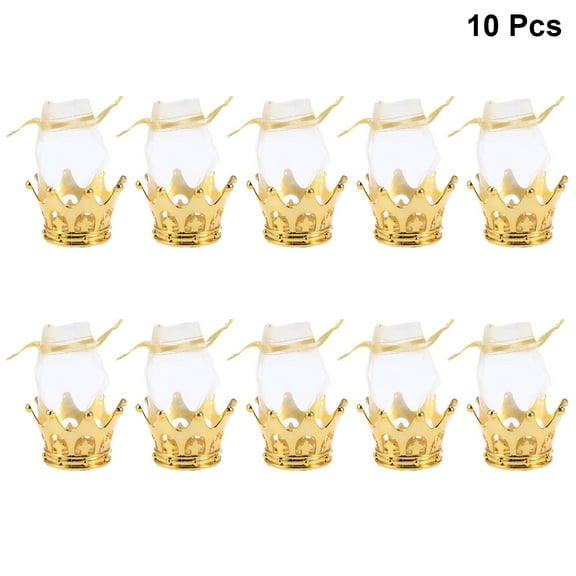 Raindrops 10pcs Creative Party Candies Bags Golden Treats Bags Gauze Gift Pouch Drawstring Gift Bags Decorations for Wedding Birthday Baby Shower Christmas