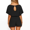 thumbnail image 4 of Lindreshi Jumpsuits for Women Shorts Womens Short Sleeve Wide Leg Pants Short Jumpsuit Strappy Playsuit, 4 of 8
