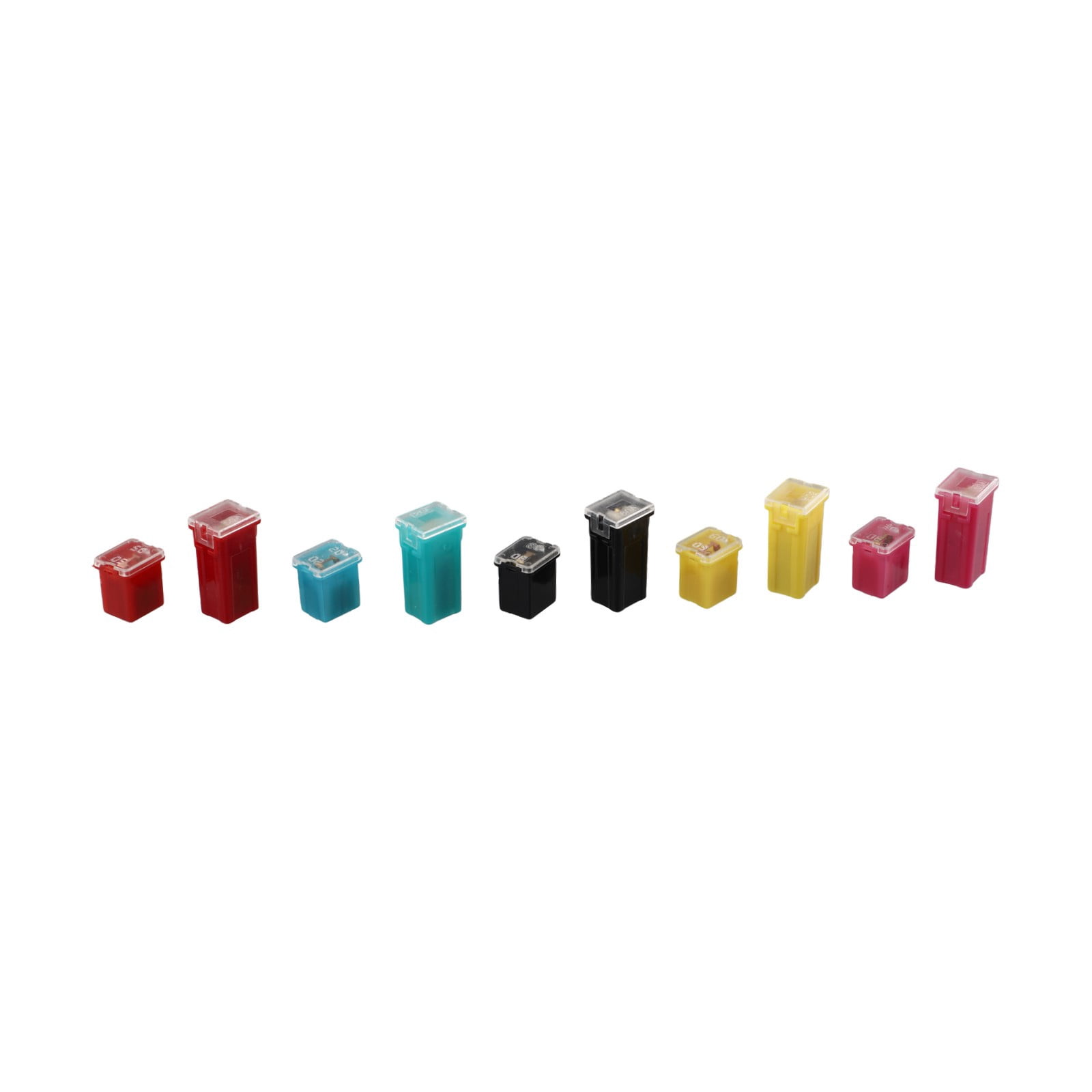 36Pcs Car Fuse Assortment Kit Tall/Std And Low Profile Box Shaped 20A/30A/40A/50A/60A/80A Car Blade Fuse Set