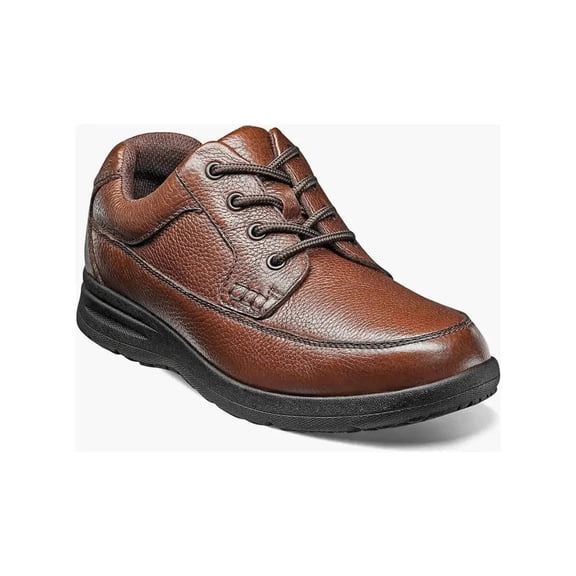 Nunn Bush Cam Men's Moc Toe Oxford, Cognac Tumbled, 11.5W