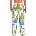 thumbnail image 2 of Bixox Men's Cartoon Frogs Patterned Pajama Pants with Pockets Lounge Clothes for Home, 2 of 5