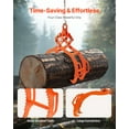 thumbnail image 3 of VEVOR 36in Log Lifting Tongs,4-Claw Log Tongs, Heavy Duty Steel Log Grapple, 3300LBS Lifting Capacity, Swivel Log Graper Timber, Eagle Claw Design, Log Skidding Tongs for Trucks, Tractors, Forklifts, 3 of 9