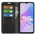 thumbnail image 2 of Compatible With Oppo A58 5g Full Protection Phone Case Pu Leather Magnetic Auto-absorbed Skin-touch Feeling Flip Wallet Cover Stand_Gift Of G, 2 of 5