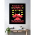 thumbnail image 2 of People Are Not Perfect And Thats What Makes Us Beautiful Recolor 08 Poster Wall Art, Modern Wall Decor For Living Room Bedroom, 24x36 UNFRAMED, 2 of 3