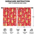 thumbnail image 2 of Blackout Kids Curtains,Red Christmas Gingerbread Man Pattern Childrens Insulated Curtains Set Of 2,Bedroom Essentials,Toddler Room Decor 42"x54", 2 of 5
